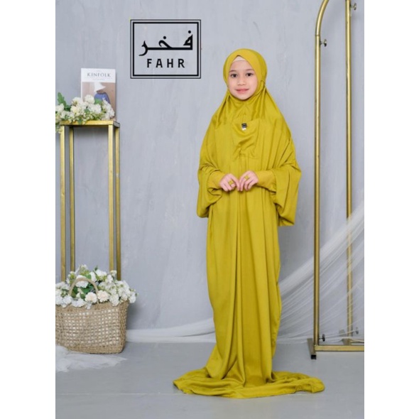 Mukena Anak Remaja | Mukena Manset Melayu FAHR Remaja | Mukena Manset Kekinian Anak Remaja