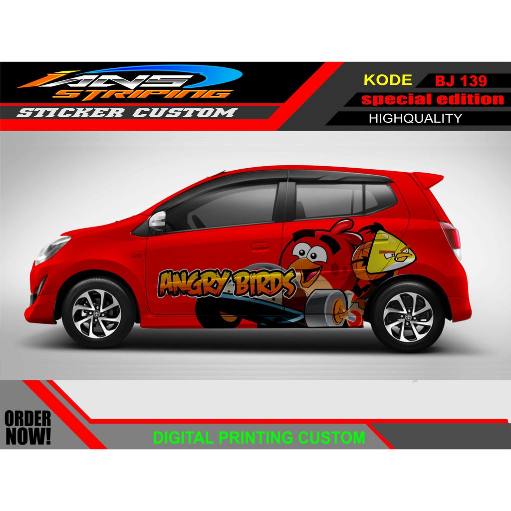 DECAL STIKER MOBIL AGYA AYLA AB