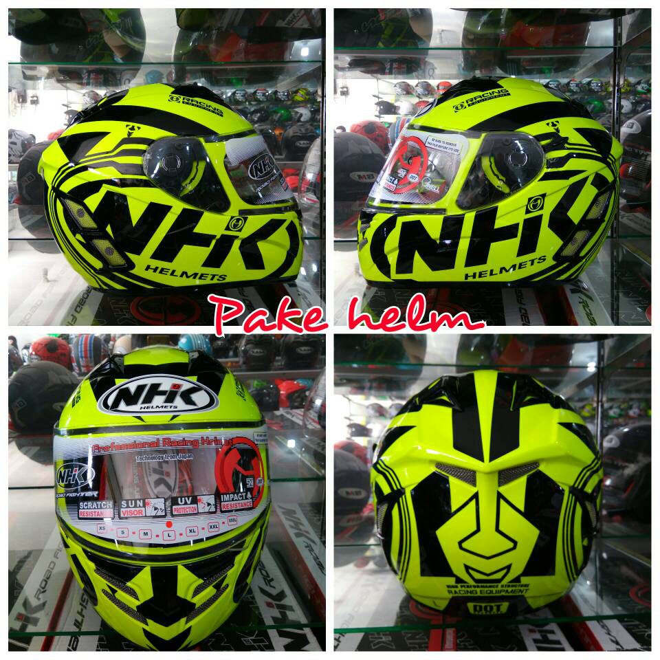 HELM NHK HELM NHK FULL FACE HELM NHK TERMINATOR ROAD YELLOW