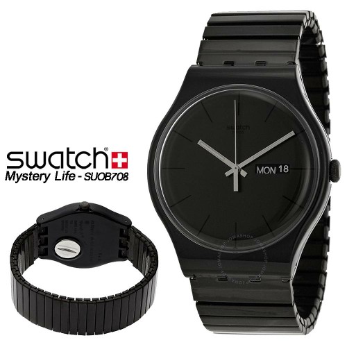 jam tangan / Watch_Id SWATCH ORIGINAL SUOB708 MYSTERY LIFE