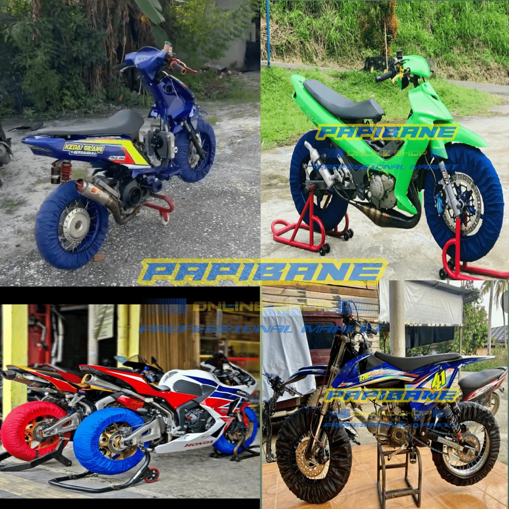 Cover Sarung Ban Motor MATIC BEBEK SPORT TRAIL.Selimut Ban Motor Universal.
