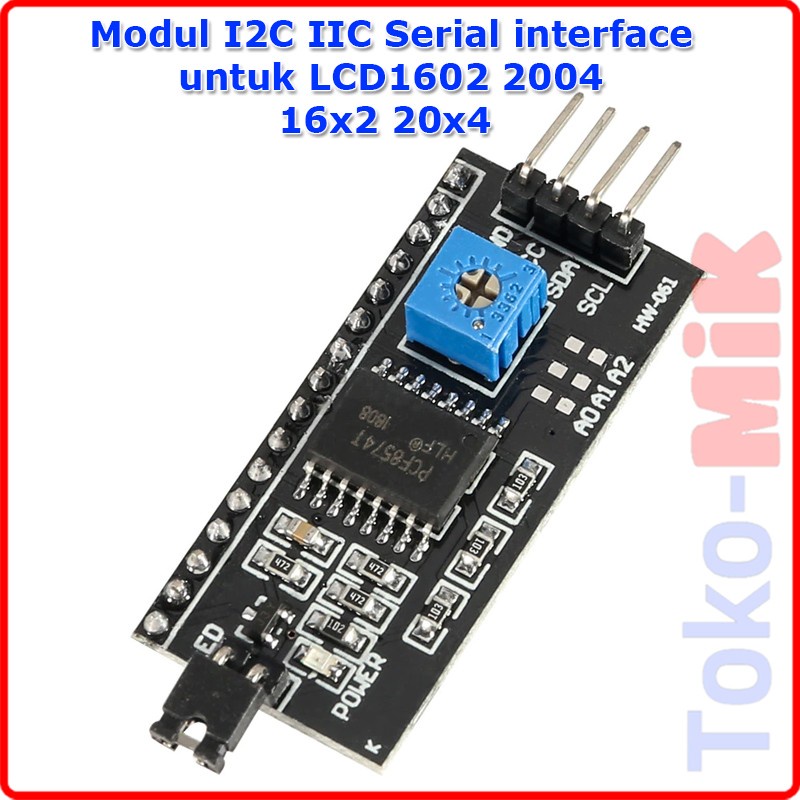 Modul Interface Serial I2C IIC untuk LCD 1602 16x2 2004 20x4