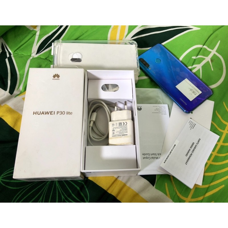 Huawei p30 lite 128gb blue fullset resmi indo | Shopee