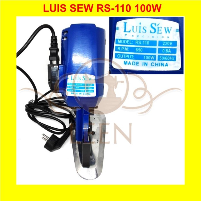 Luis Sew RS-110 100W Mesin Potong Octa Bahan Kain Portable RS110 LEEN