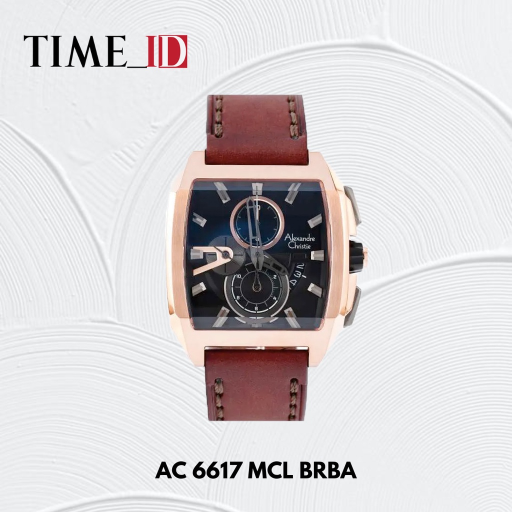 Jam Tangan Alexandre Christie AC 6617 MCL BLACK ROSEGOLD