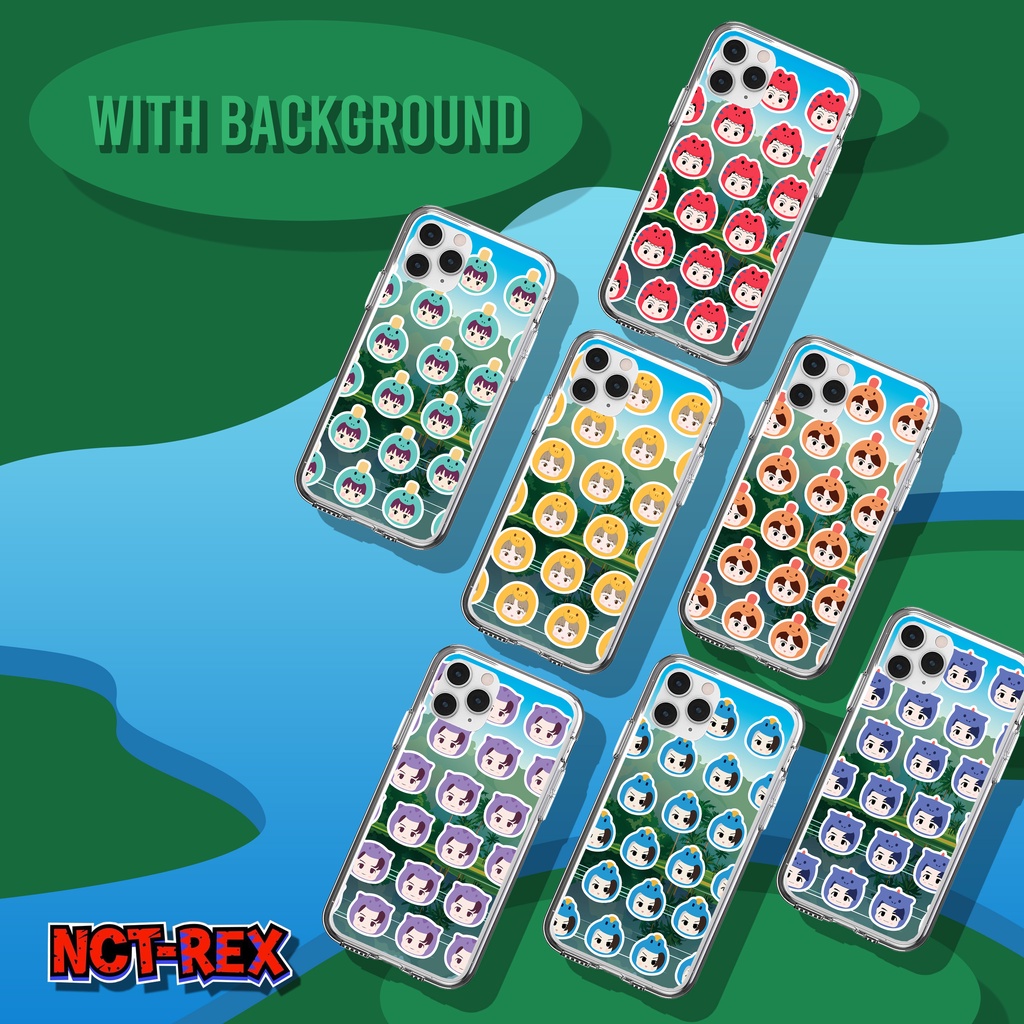 NCT REX DINO ABC CASE CUSTOM CHARACTER FACE PATTERN
