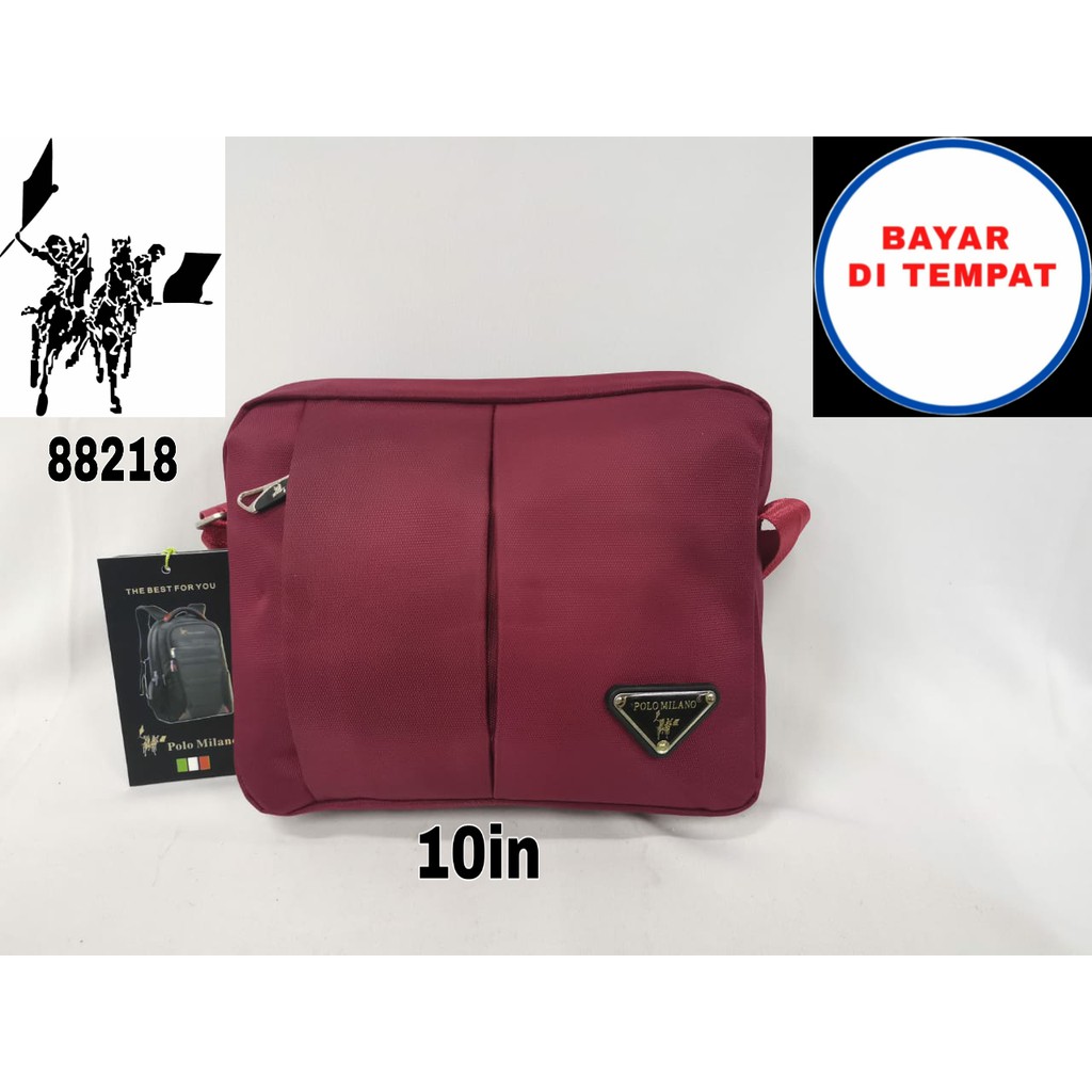 TAS SELEMPANG POLO MILANO - 88218 - SLEMPANG MURAH TERLARIS ANTI AIR - TERBARU