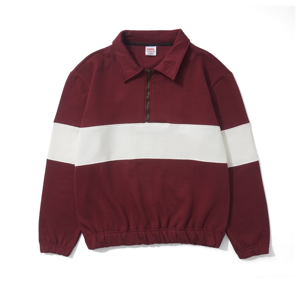 CUTS | RUGBY JAKET | VELLA | BURGUNDY