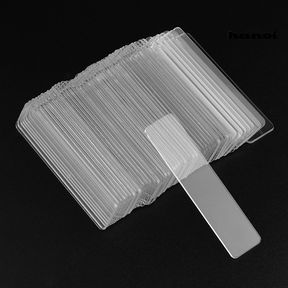 HQTM_50Pcs/Lot Transparent Nail Art Tips Strip Display Stand Acrylic Showing Shelf