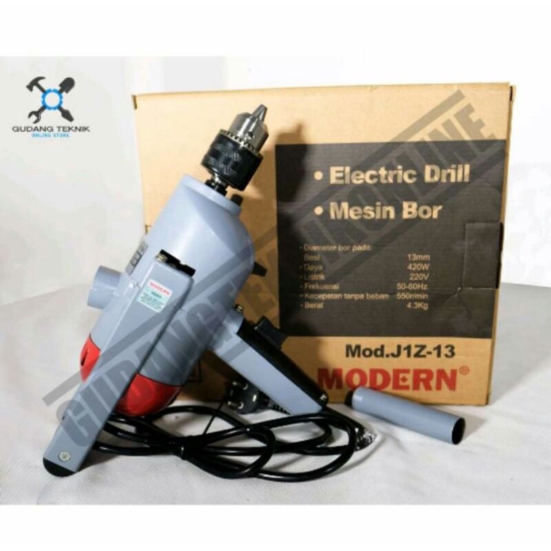 Modern J1Z-13 / Modern J1Z13 / Mesin Bor Besi Beton Tembok 13 mm  Modern J1Z13 murah dan berkualitas
