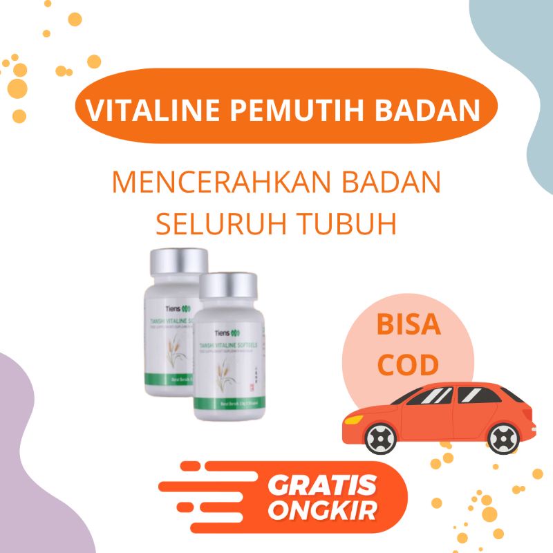 VITALINE SOFTGEL TIENS PEMUTIH SELURUH BADAN | ORIGINAL ASLI DISTRIBUTOR
