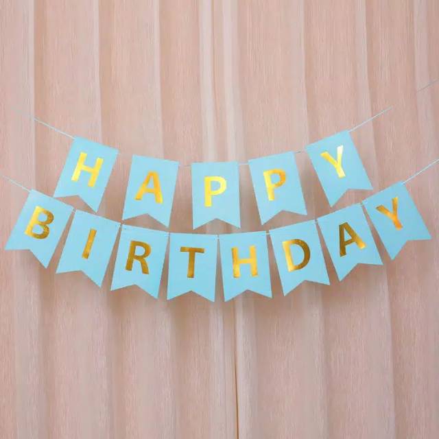 BANNER / BUNTING FLAG/ ULANG TAHUN/ HAPPY BIRTHDAY