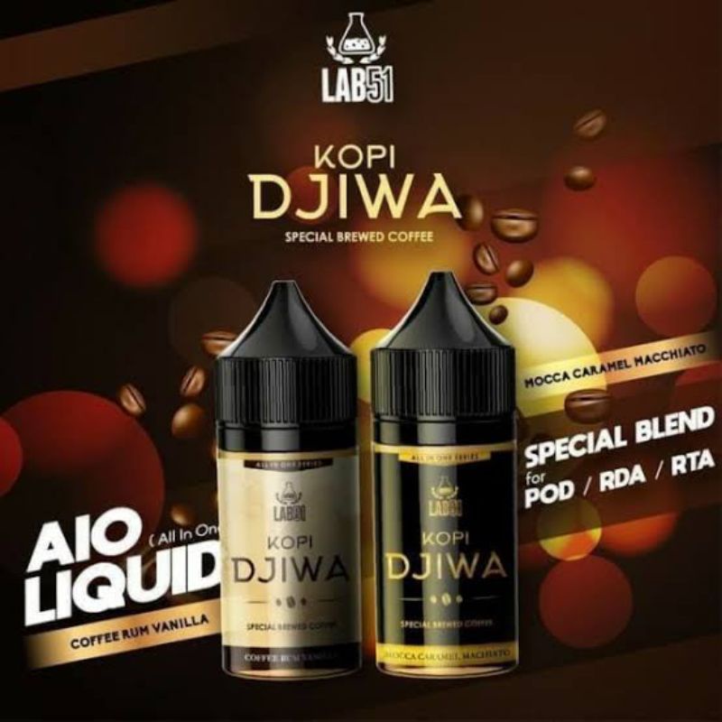 KOPI DJIWA 30ML - RUM VANILLA - MOCA CARAMEL