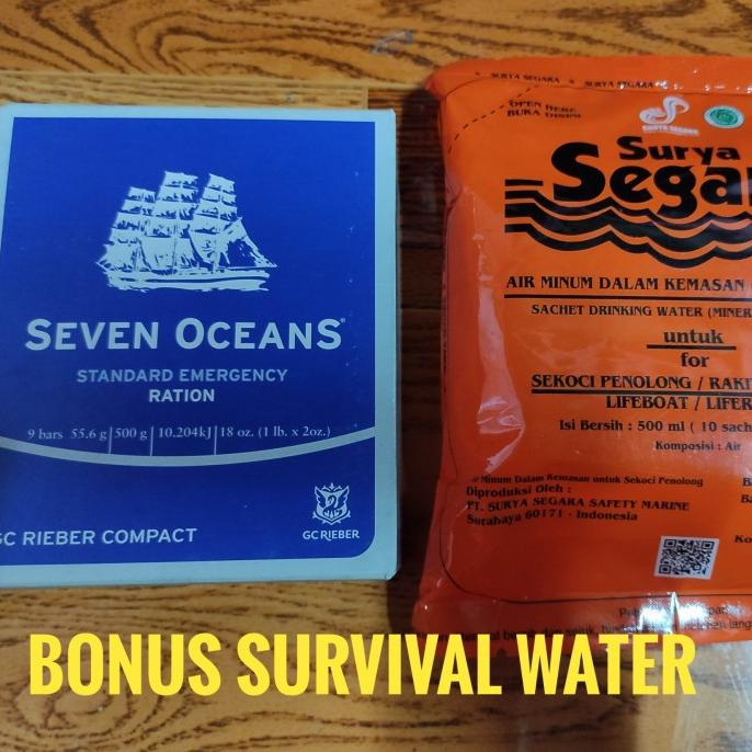 BOLEH DROPSHIP MRE Makanan Darurat | Food Bar | SEVEN OCEANS | Hardtack | Protein Bar