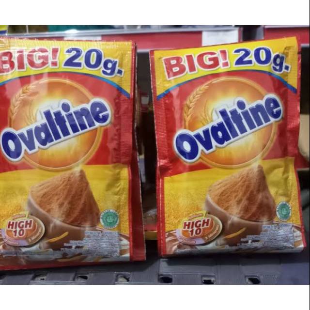 Ovaltine sachet @20g 1renceng 10sachet