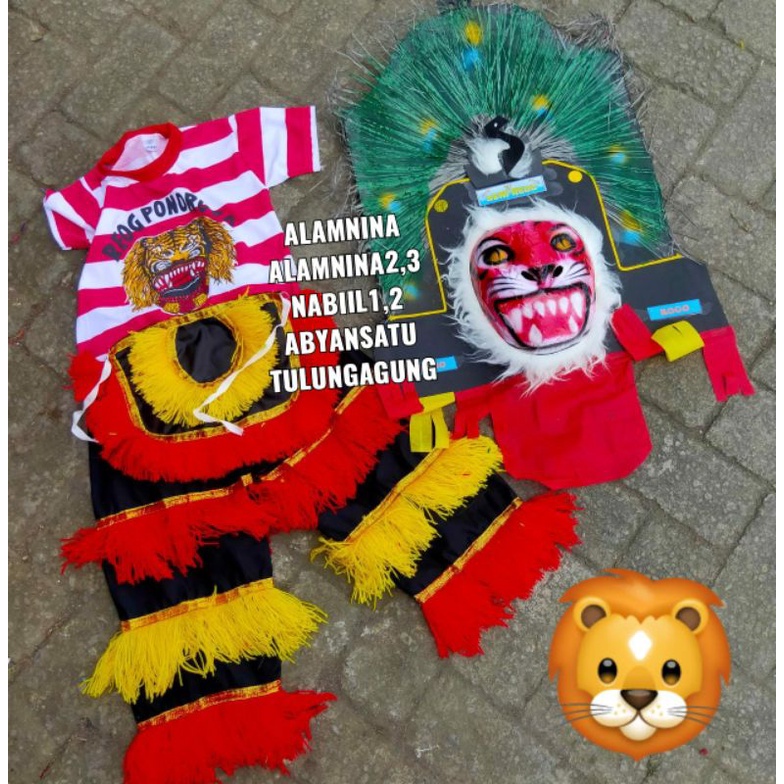 setelan kaos reog ponorogo topeng dadak merak