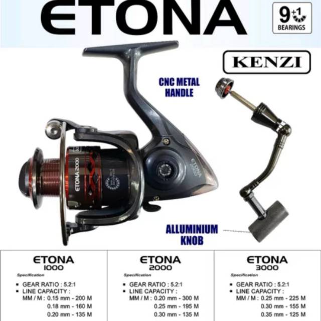Reel kenzi etona 1000 ( 9+1BB ) / kenzi etona 1000