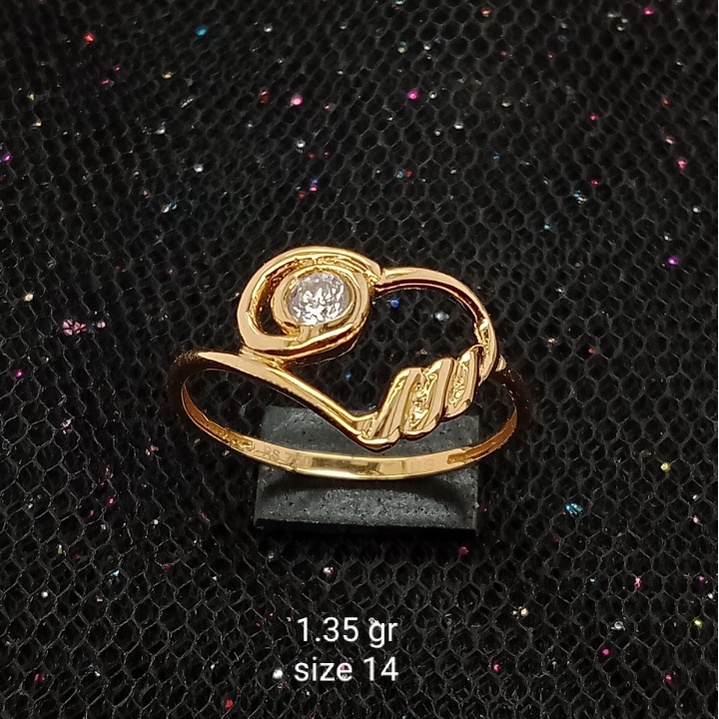 Cincin Emas 17K - 1.35 gr Kadar 750 - 542