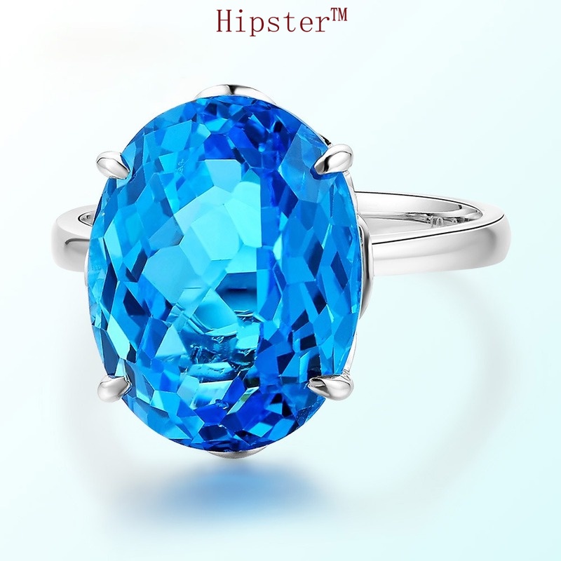 New Fashion Hot Sale Elegant Inlaid Sapphire Diamond Ring