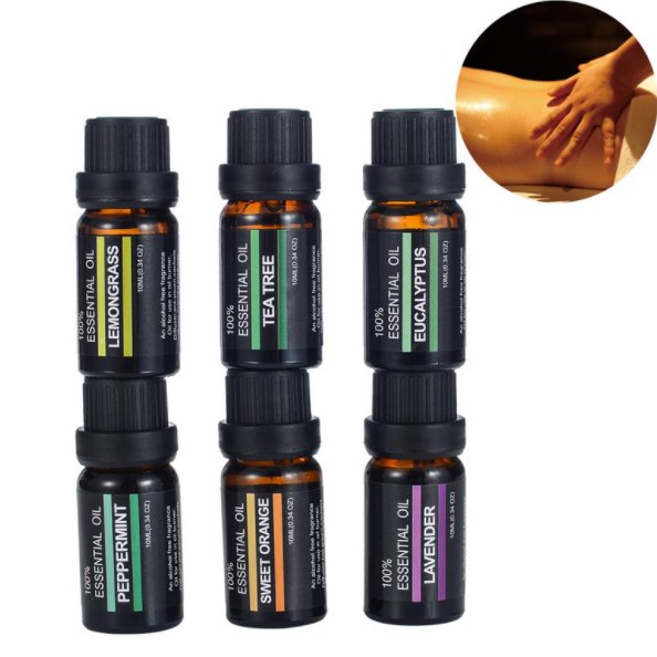 Firstsun Set Pure Essential Fragrance Oils Minyak Aromatherapy Diffusers 10ml 6PCS - RH-06