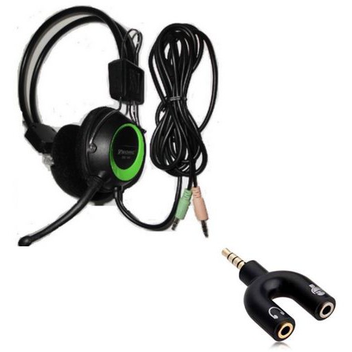 Headset SM-640 YSOMC Headphone Gaming Free Splitter Audio Y