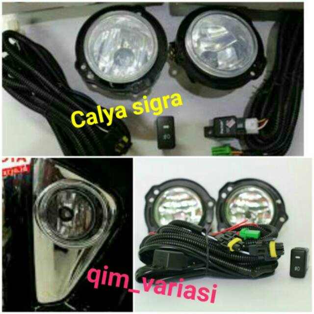 fog lamp set calya sigra
