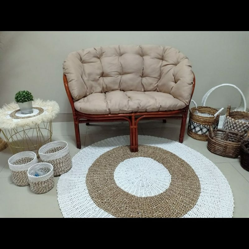 KURSI ROTAN SOFA BAHAMA KURSI ROTAN KEKINIAN/ROTAN ASLI