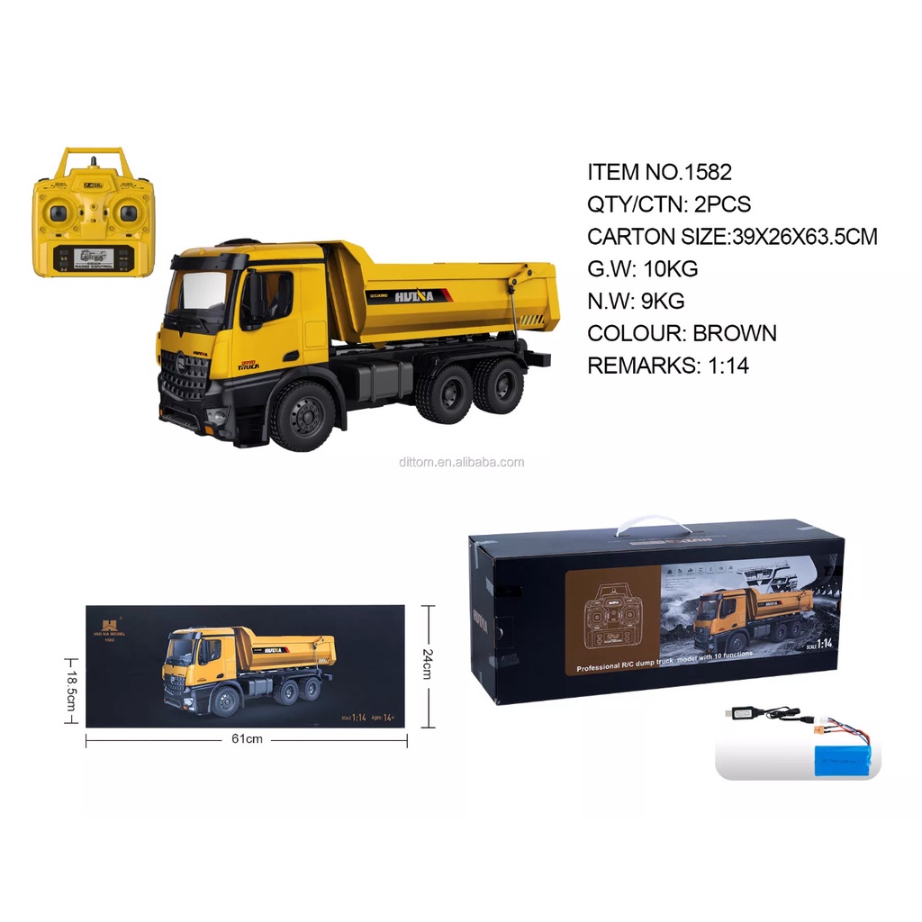 Full Metal 6x6 Heavy Duty Dump Truck 