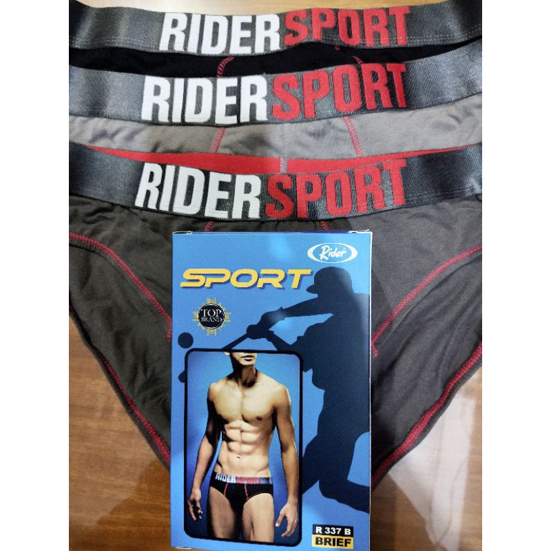 CELANA DALAM RIDER SPORT PRIA ART 337  , CD RIDER SPORT 1 pack isi 3 PCS, ORIGINAL, ASLI, NYAMAN