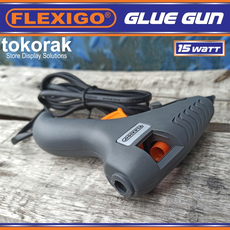 LEM TEMBAK GLUE GUN PRO 15 WATT FLEXIGO - LEM BAKAR