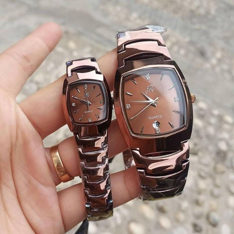 Free Box Jh 8413 Jims Honey Couple ( harga satuan) Jam tangan pria wanita