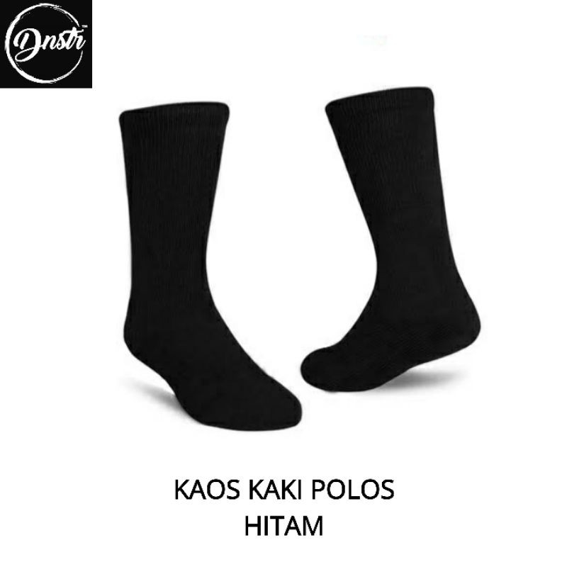 Kaos Kaki Pria Hitam Polos Premium Quality DNSTR