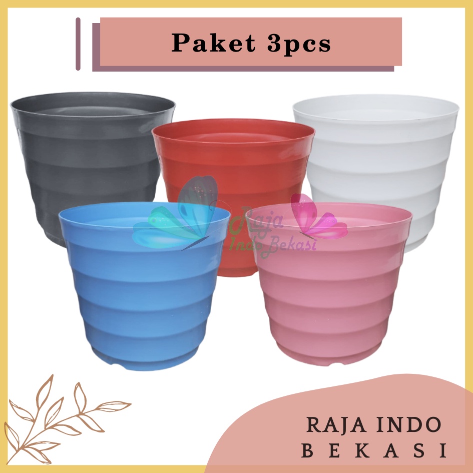 Rajaindobekasi Paket 3pcs Pot King Mado 37 Putih Merah Bata Coklat Terakota Teracota Teraccota Diameter Atas 30 Cm Garden Of Love Pot Plastik Besar Jumbo 40 50 60 Cm Untuk Tanaman Murah Grosir