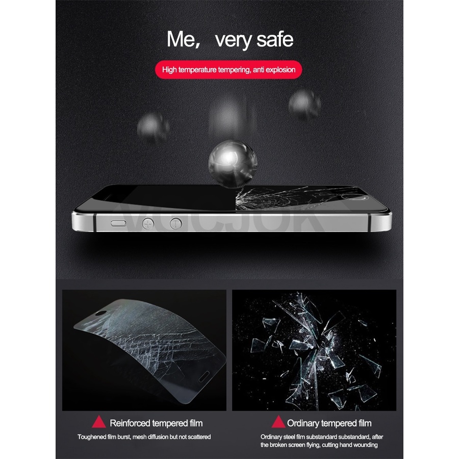 Pelindung Layar Tempered Glass 9H Untuk iPhone 5 6 6s 7 8 Plus X XS Max XR 11 12 Pro Max SE 2020 2022 SE3