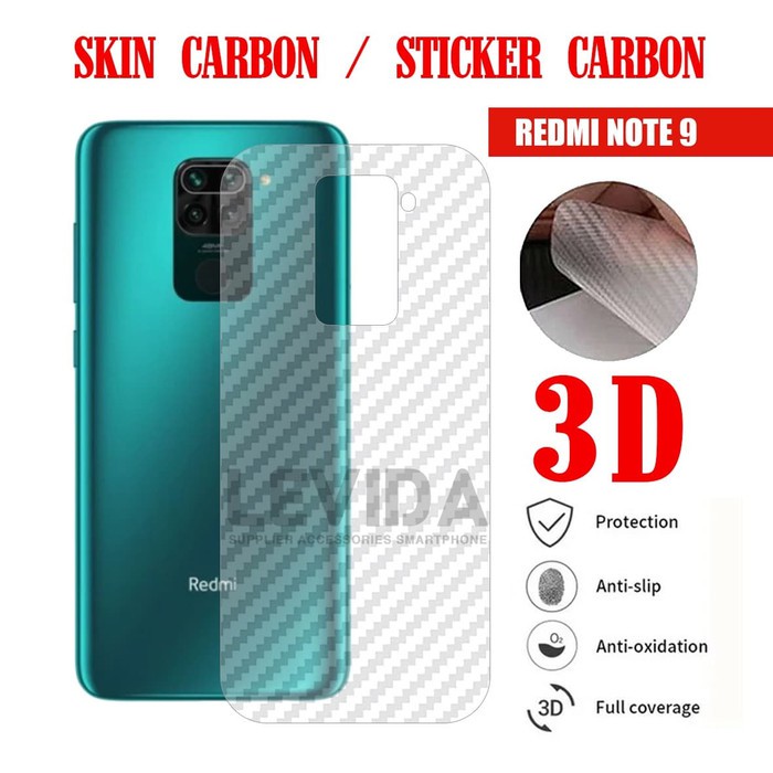 SKIN CARBON REDMI NOTE 9 / REDMI NOTE 9 PRO REDMI NOTE 10 REDMI NOTE 10S SKIN BACK 3D ANTIGORES SKIN