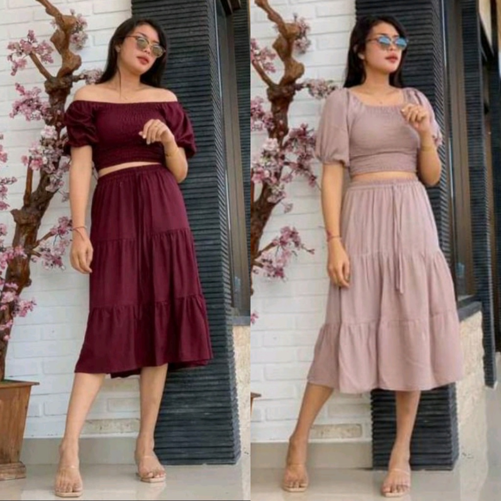 Kiandra - One Set Crop Rok Canda