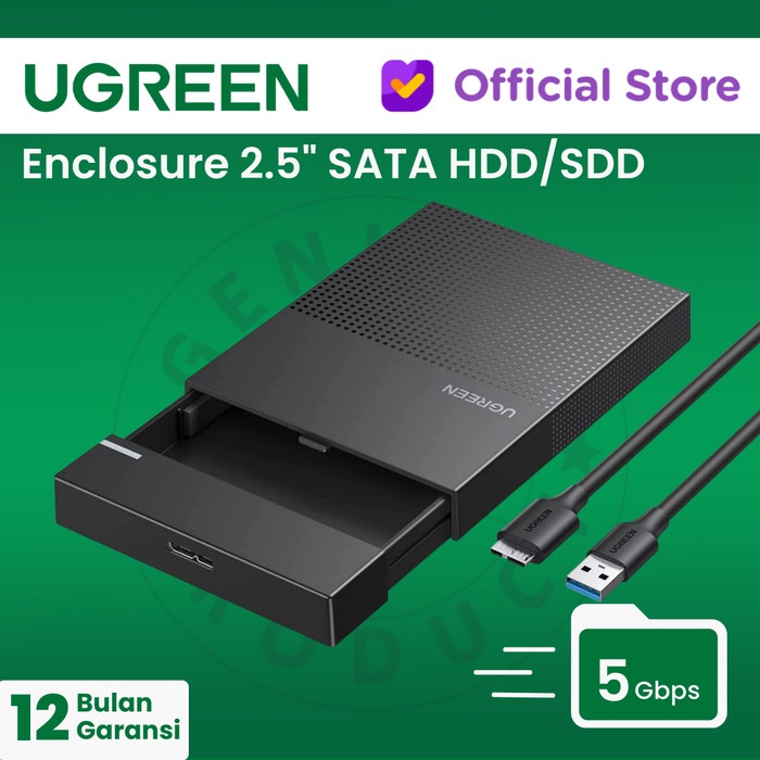Jual UGREEN Hard Disk Enclosure USBA To 2.5" SATA CM471 Shopee