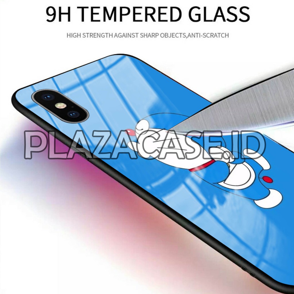 [K26] Soft Case Glass Karakter For Oppo/Vivo/Xiaomi/Samsung/Iphone/Realme