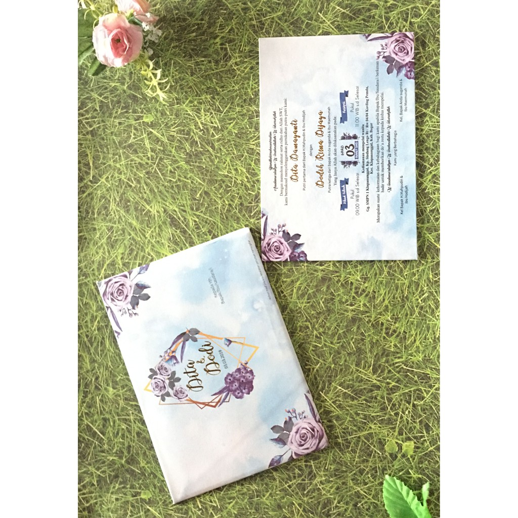 Undangan Pernikahan Hard Cover Landscape