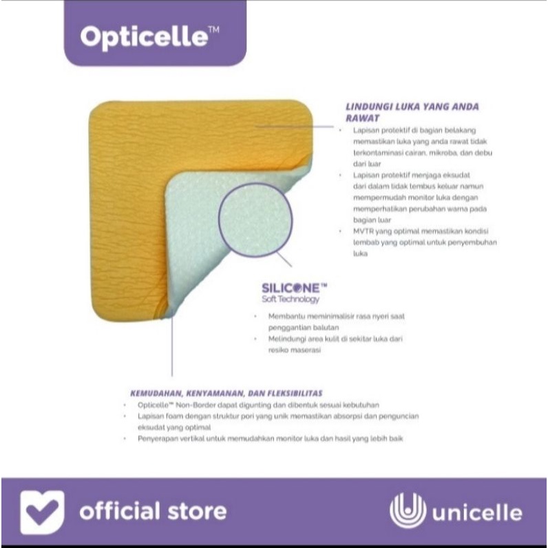 foam non adhesive opticelle non border