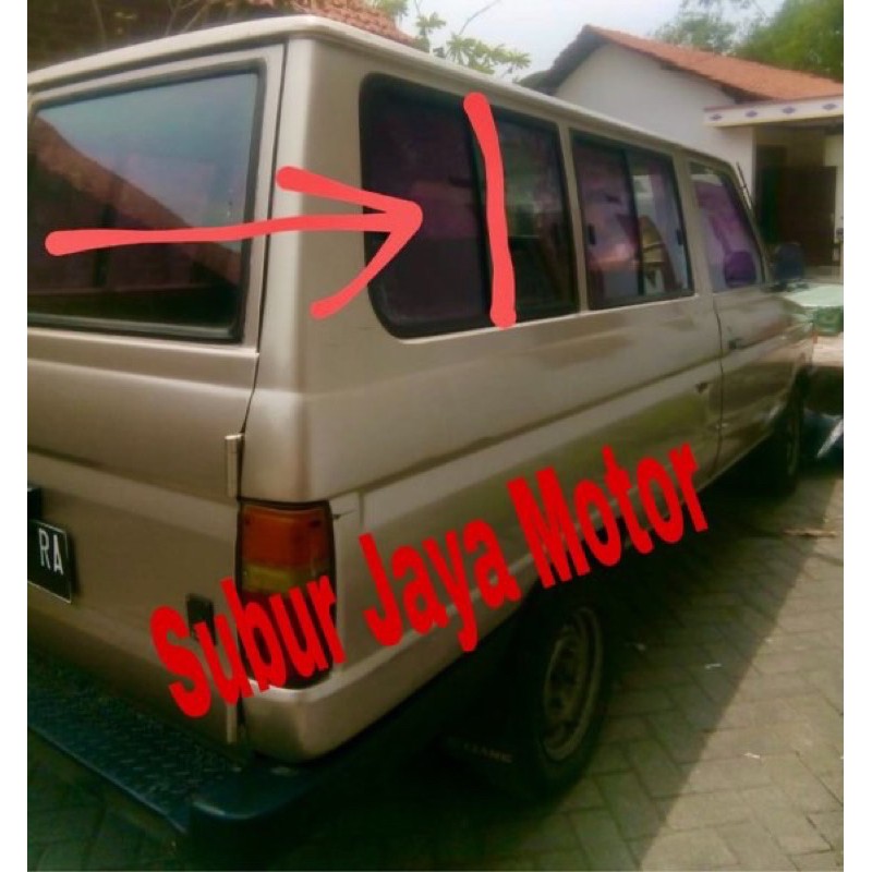 karet pembatas kaca geser kijang super atau kijang grand sepasang