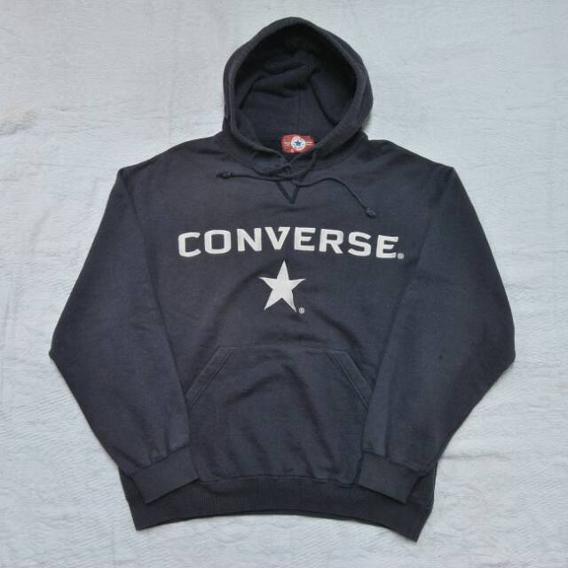Jaket Sweater Hoodie Vintage 90s Converse Second Brand Original