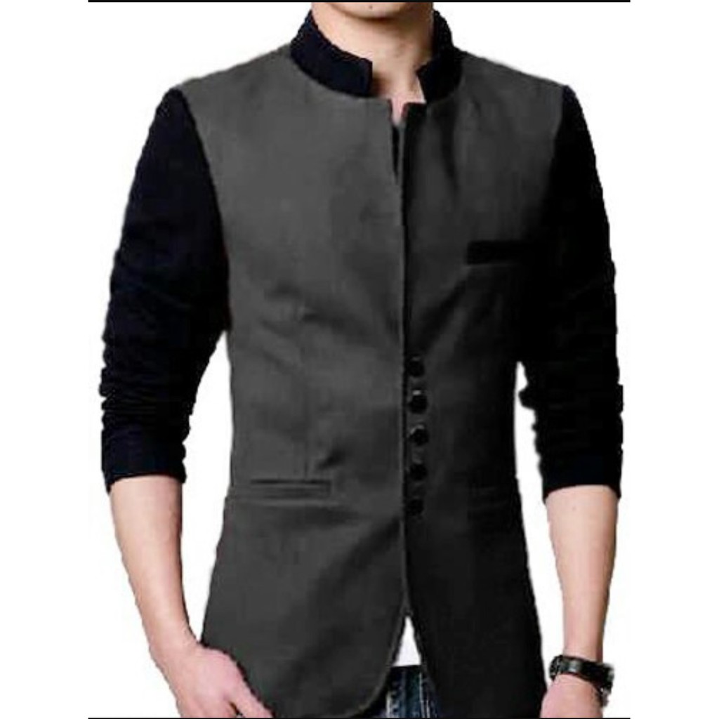 Blazer Pria Alpha Dark Grey