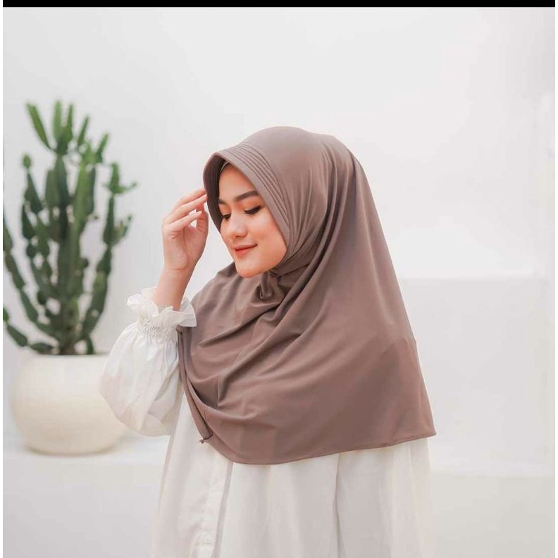 Bergo jersey hamidah/bergo standar