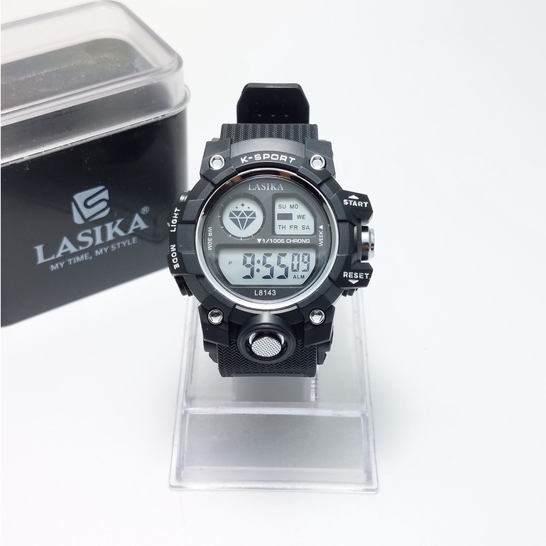 Jam Tangan Terbaru Digital Sporty Watch Water Resistant LASIKA Type 8143