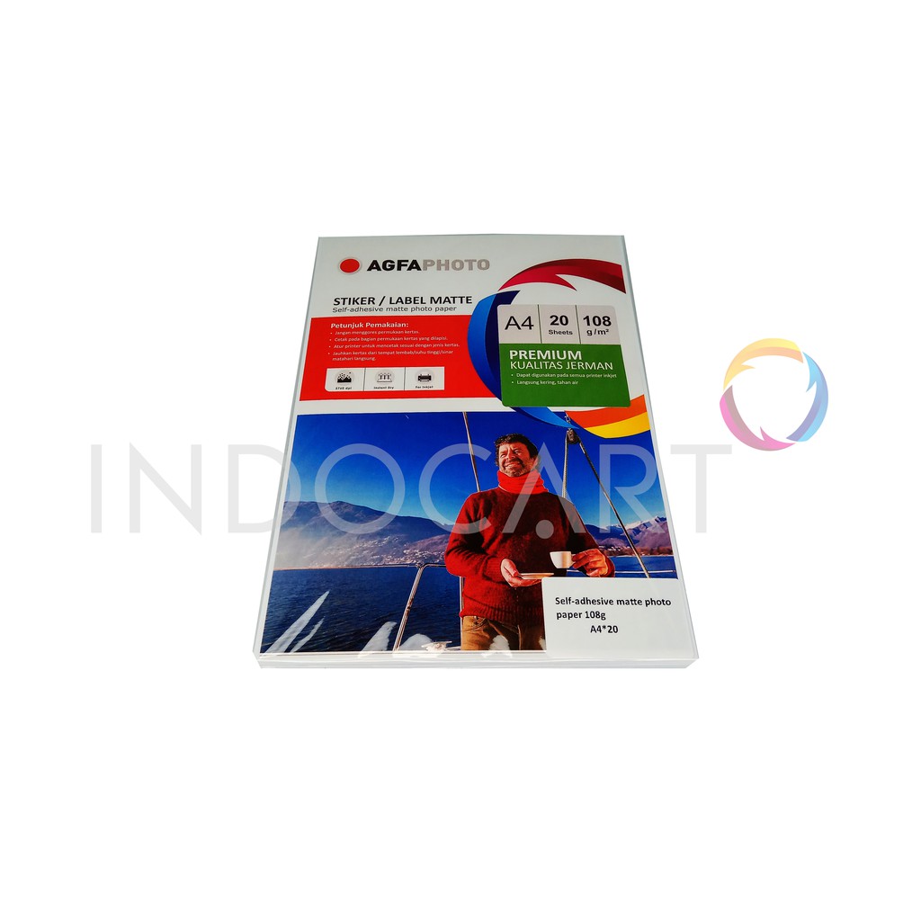 IndoCart AGFAPHOTO Sticker Label Matte 108gr-A4