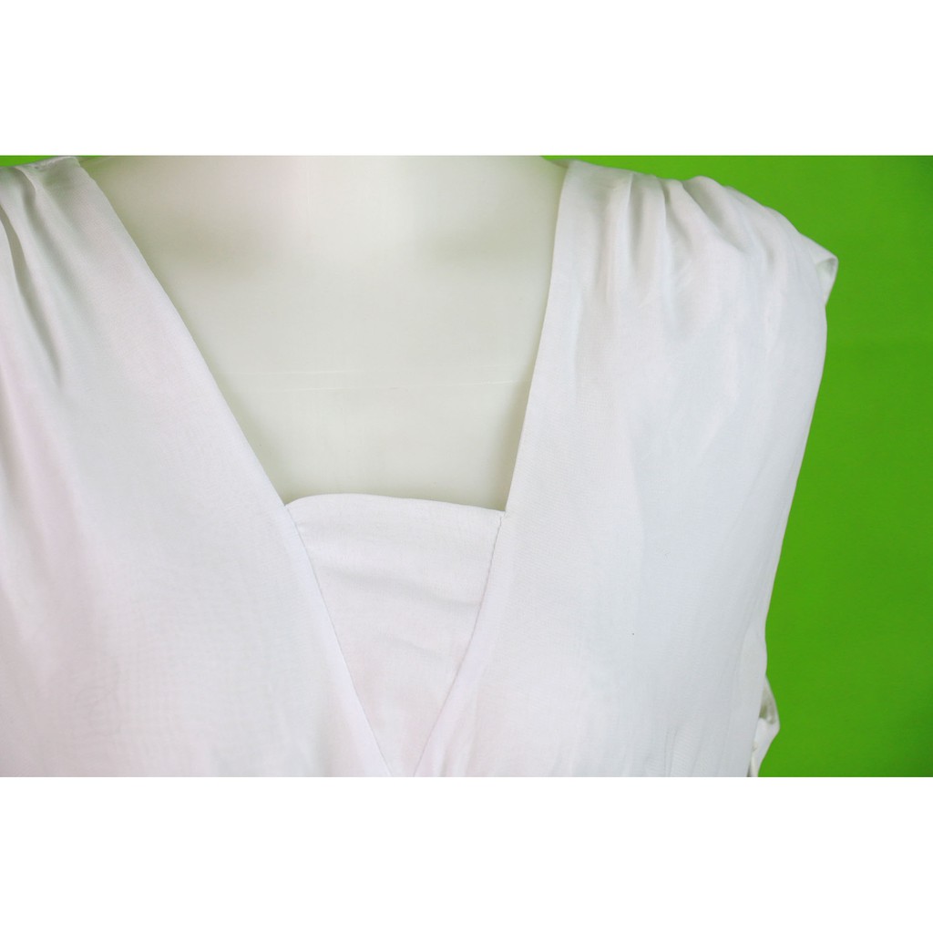 BS-42 (L) atasan blouse / blus import daily white vintage tanktop