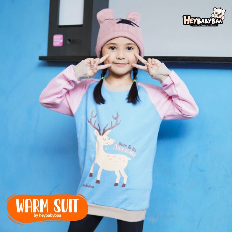 WARM SUIT BY HEYBABYBAA 1-5 Tahun Free KUPLUK RAJUT || SWEATER ANAK