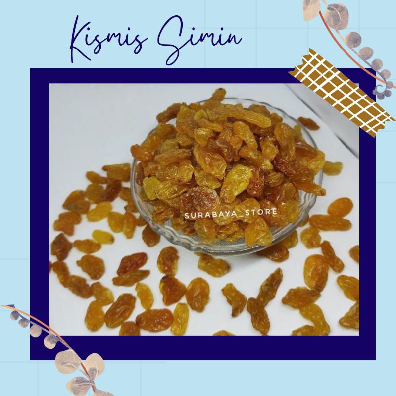 

Kismis Simin Kuning Mutiara Oleh Oleh Haji Umroh Original Good Quality