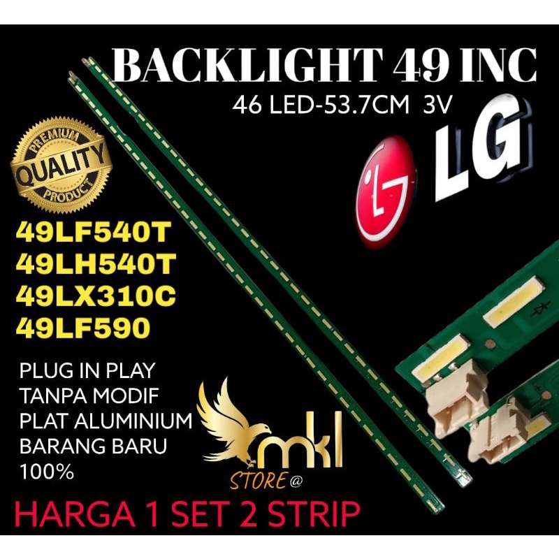 BACKLIGHT TV LED 49INCH LG 49LF540T-49LX310C-49LH540T-49LF590 BACK LIGHT LED 49 INCH